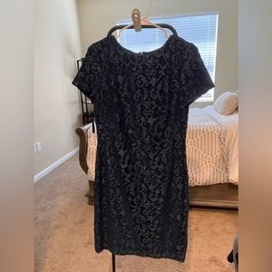 RALPH LAUREN Navy blue lace dress